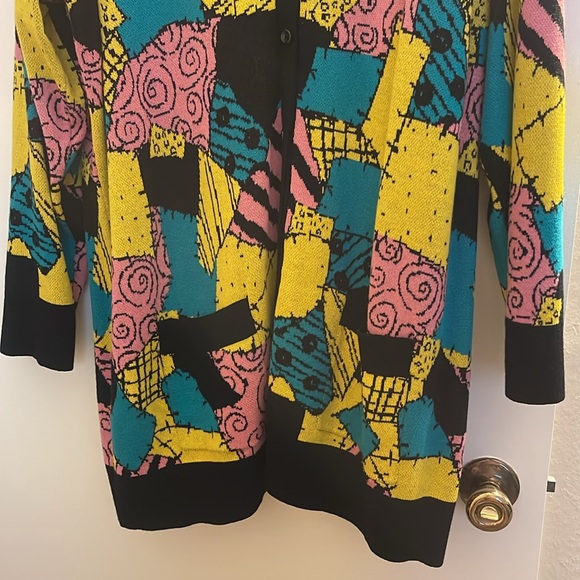 Torrid Disney The Nightmare Before Christmas Sally Cardigan Button Front Sweater - Picture 6 of 8